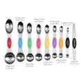 thumbnail image 2 of Binwennn Measuring Spoons Set 6pcs Stainless Steel Measuring Spoons Set Double Measuring Spoons Small Teaspoons Tablespoon With Leveler Kitchen Baking Accessories For Baking Weight Measurement Scale, 2 of 7