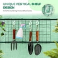 thumbnail image 6 of EAGLE PEAK Walk-in Greenhouse 2 Tiers 8 Shelves with Roll-up Zipper Door,2 Side Mesh Windows and Vertical Shelf, Outdoor Indoor Gardening Plant House 56''x56''x76'' , Green, 6 of 11