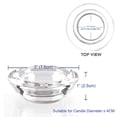 thumbnail image 4 of Juego de 12 portavelas Elivia de vidrio transparente para candelabros, 4 of 6
