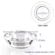 thumbnail image 4 of Juego de 12 portavelas Elivia de vidrio transparente para candelabros, 4 of 6