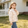 thumbnail image 6 of QSXADF Kids Quilted Jackets Warm Snap Button Puffer Coat Lightweightful Padded Jacket Long Sleeve Graphic Print Snap Button Closure Quilted Inner Outerwear Fall Winter Coat for Children, 6 of 6