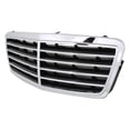 thumbnail image 4 of For Mercedes-Benz C32 AMG 2002 2003 2004 Grille Assembly | Plastic | Bright/Black | Sedan | Avantgarde/Elegance | Replacement For MB1200117 | 20388002239040, 4 of 6