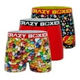 CRAZYBOXER Jelly Belly Beans; Men's Boxer Briefs, 3Pack