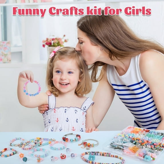 Unicorn Jewelry Activity Kit Clay Beads Bracelet Making 3200 Pieces