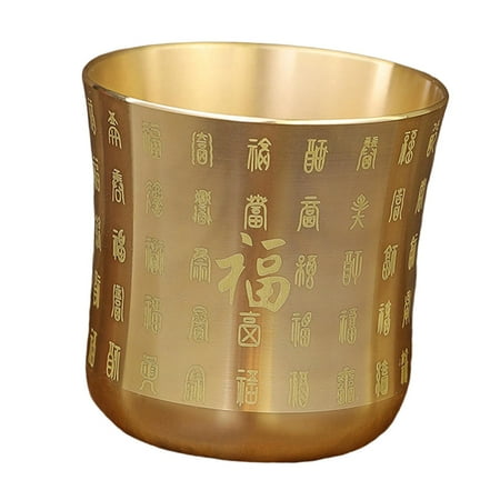 

Tea Cups Tea Mug Homeware Brass Engraved China Ornaments Teacups Water Cup for Fu