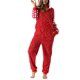 thumbnail image 5 of Pijama navideño para mujer, mono de manga larga con capucha y cremallera, ropa de dormir, disfraz festivo, 5 of 5