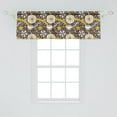thumbnail image 2 of Ambesonne Floral Valance Pack of 2, Dry Lotus Flower Design, 54"X18", Multicolor, 2 of 2