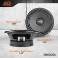 thumbnail image 4 of Altavoz de gama media PRV AUDIO 6.5 6MR200A, 200 W, 8 ohmios, montaje poco profundo, 4 of 6