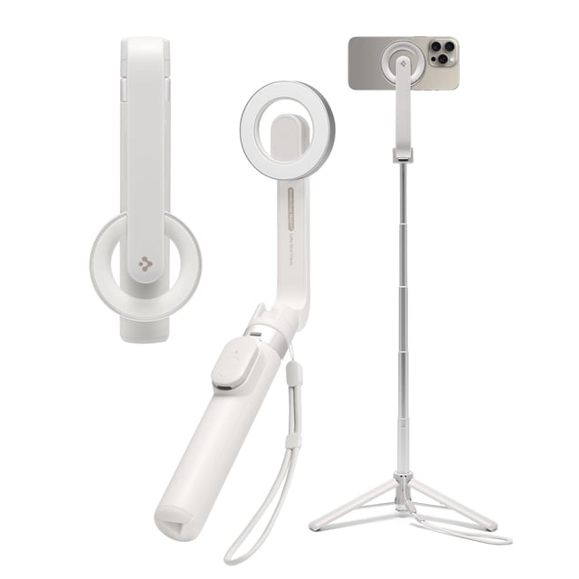 Trípode para cámara Spigen S571W, 61 cm, control remoto Bluetooth extensible