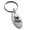 Silver, variant on Gold Plated Stainless Steel Pixel I Heart Mom Small Oval Charm Keychain Keyring