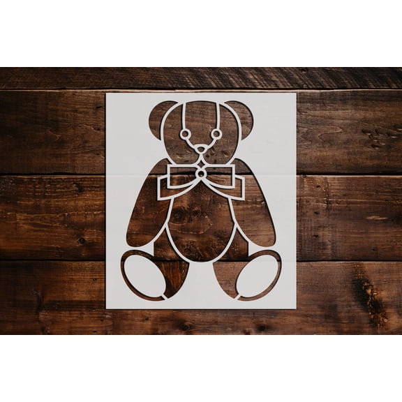 Teddy Bear Stencil - Art and Wall Stencil (6"x5")