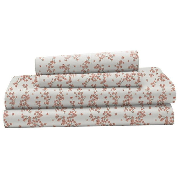 Ensemble de draps 100 % coton à contexture de 400 fils Hometrends, satin de coton