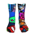 thumbnail image 2 of Lsque Geometry Dash Print Women's Men's Novelty 16in Crew Socks Cotton Socks Knee High Socks for Walking,Running,Nurses,Pregnancy, 2 of 6