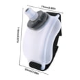 thumbnail image 2 of Mini vaso de agua para correr de 200 ml, paquete de hidratación, frasco suave para beber (blanco), 2 of 4