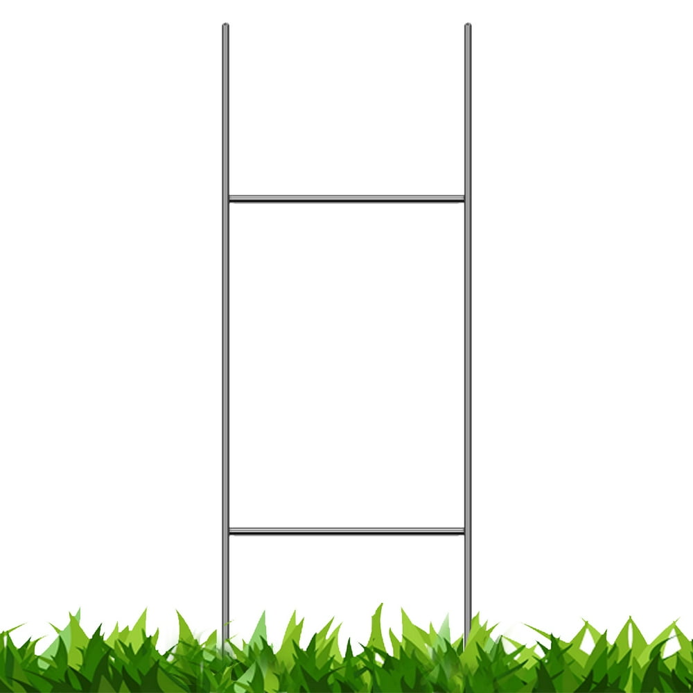 100 Pack Heavy Duty 30" Metal HStakes Frame Wire Stakes Use with 4mm Corrugated Yard Signs