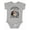 AC-Heather Grey, variant on Cutest Critter in the Forest Raccoon Boys Baby Bodysuit