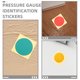 thumbnail image 4 of 15 pegatinas de seguridad para identificación de manómetros Pegatinas adhesivas para marcar con precisión el rango de presión, 4 of 7