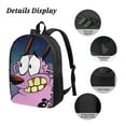 thumbnail image 3 of Courage The Cowardly Dog Backpack, Large Capacity Laptop Backpack, Durable Water-Resistant Daypack, 17.3x12.2x5.5 Inch, 3 of 8