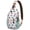 Artistic Fores, variant on Rooster Hen and Egg Print Sling Backpack, Funny Farmhouse Chicken Pattern Lightweight Crossbody Bag for Travel and Hiking Use