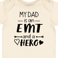 thumbnail image 4 of Inktastic My Dad is an EMT and a Hero Boys or Girls Baby Bodysuit, 4 of 5
