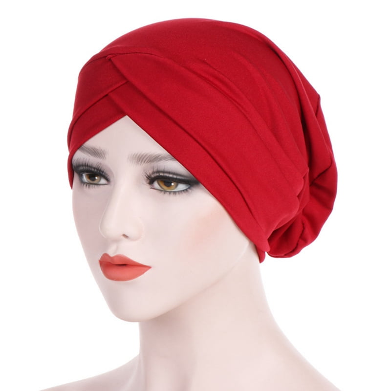 Ardorlove - Women Hijabs Cap Muslim Cross Scarf Turban Hat Headscarf ...
