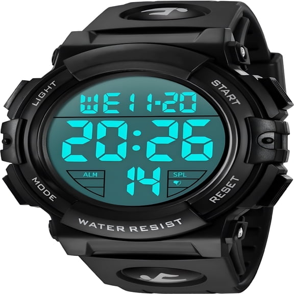 DESIGNICE Watches for Men Digital Watches Waterproof Sport Watch with Led Backlight, Running Sports Digital Watch Gifts for Men Men'S Wrist Watches