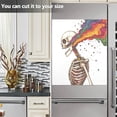 thumbnail image 3 of Yayeee Magnetic Dishwasher Cover for The Front Decoration Home Kitchen Machine Sticker Protector, Colorful Skeleton, 3 of 6
