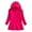 Hot Pink, variant on Odeerbi Toddler Girls Cute Hooded Sweatshirts Dress Pleated Cotton Hoodie Dress Solid Color Long Sleeve Loose Comfortable Casual Dress Toddler Girls Clothes