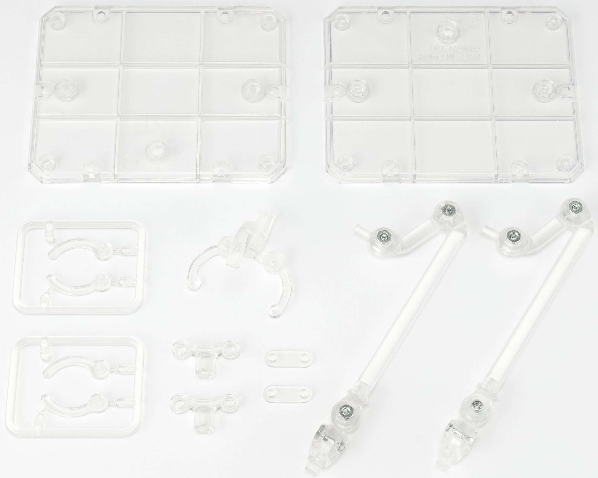 Tamashii Nations - Stage Act. 4 for Humanoid Stand Support (Clear) (2 Stands)  - Bandai Spirits Official S.H.Figuarts Stand 
