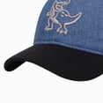 thumbnail image 5 of CAUYDY Baseball Cap For 4T 5T Kids Boy Toddler Boy Retro Denim Dinosaur Distressed Baseball Cap Cartoon Baby Boys Cotton Hat (Sizes One Size,L04-Blue), 5 of 7