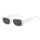 thumbnail image 3 of Gafas de sol rectangulares para mujer, protección UV, gafas de playa para viajes (blanco) Likrtyny Para estrenar, 3 of 7