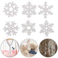 thumbnail image 3 of Hecho A Mano, 100 Uds., Patrón De Copo De Nieve, álbum De Recortes De Madera, Suministros Colgantes Decorativos Para Manualidades DIY, Color, 3 of 7