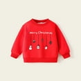 thumbnail image 5 of Kiijoy Toddler Girls Christmas Sweatshirt Xmas Soft Long Sleeve Crewneck Pullover Top, 5 of 8