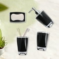 thumbnail image 3 of Unique Bargains 3 Pcs Reusable Bathroom Accessories Set Black, 3 of 4