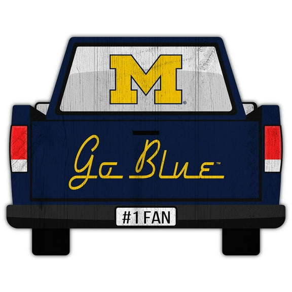 Michigan Wolverines 12'' x 12'' Truck Back D-cor