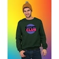 thumbnail image 2 of Coming Out Club Bubblegum Stamp Sweatshirt Men -Smartprints Designs, Male 4X-Large, 2 of 4