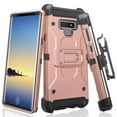 thumbnail image 1 of Samsung Galaxy Note 9 Case, Shock Proof Full-Body Rugged Holster Phone Case with Kickstand for Galaxy Note 9 - Rose Gold, 1 of 5