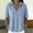 Light Blue, variant on Womens Tops Summer V Neck Mid Sleeve Button Pullover Tee Spring Tops for Women