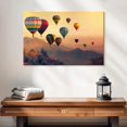 thumbnail image 2 of Elephant Stock Sunset Hot Air Balloons Wall Art - Horizontal Canvas Wall Art - Living Room Wall Decor - Transportation Canvas - Gray And Orange Decor - 24" x 16", 2 of 8