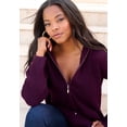thumbnail image 6 of Roaman's Thermal Waffle Hoodie Zip Up Cardigan Jacket, 6 of 6