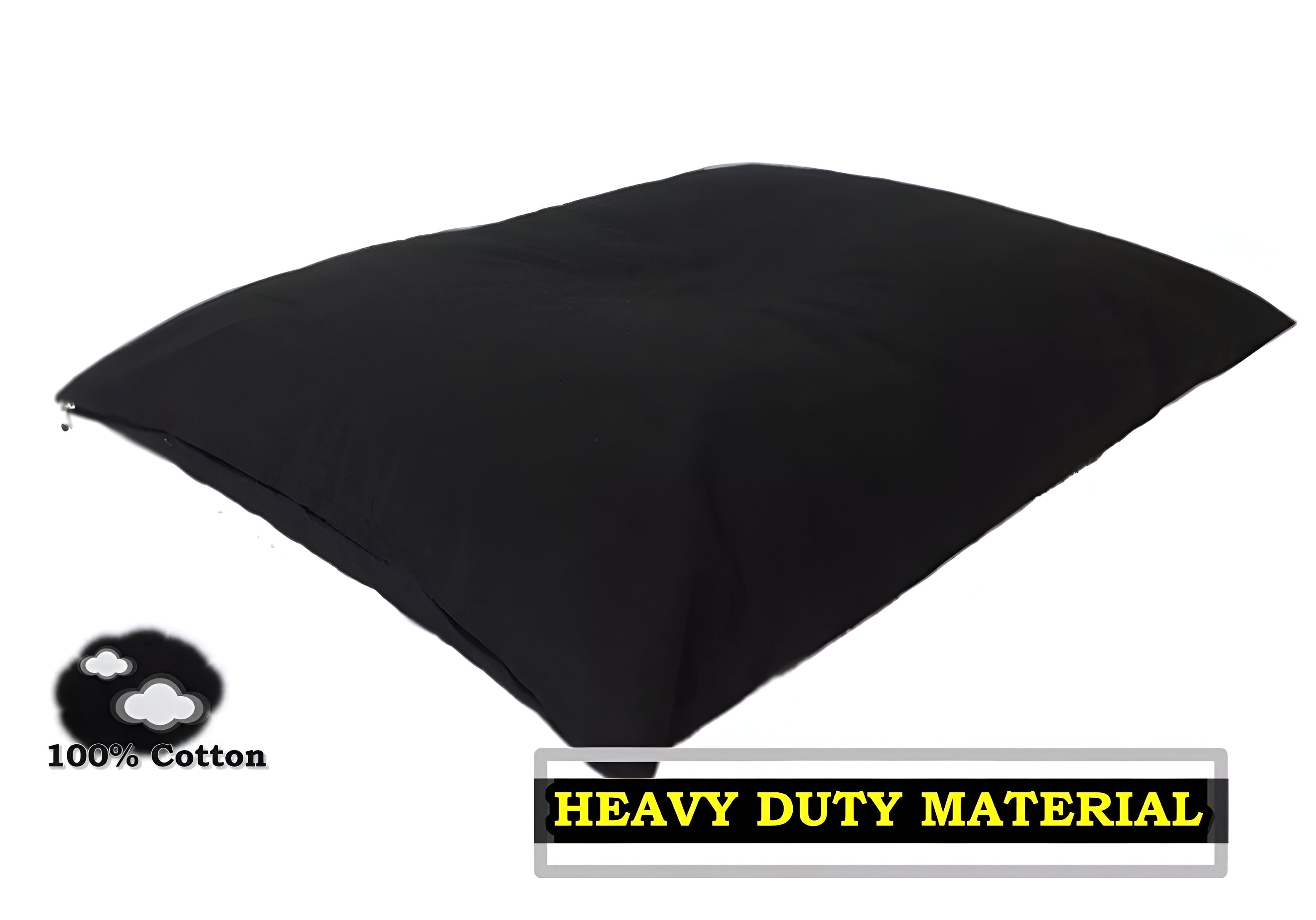Dogbed4less Orthopedic Memory Foam Dog Bed with Waterproof Liner and Washable Canvas Cover, Xxl, 55 x 37 Inches, Black