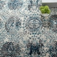 thumbnail image 7 of Modway Entourage Kensie Floral Moroccan Trellis Area Rug in Ivory and Blue, 7 of 7