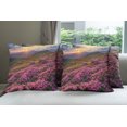 thumbnail image 6 of Ambesonne Nature Throw Pillow Cover 4 Pack, Flower Meadow Mountain, 16", Multicolor, 6 of 7
