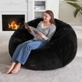 thumbnail image 3 of Puf Hobestluk, sofá acolchado grande para adultos, color negro, 3 of 9