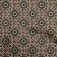 thumbnail image 1 of oneOone Georgette Viscose Brown Fabric Asian Block Diy Clothing Quilting Fabric Print Fabric By Yard 42 Inch Wide, 1 of 4
