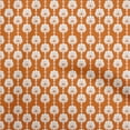 thumbnail image 1 of oneOone Rayon Orange Fabric Asian Block Craft Projects Decor Fabric Printed By The Yard 56 Inch Wide, 1 of 5