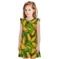 thumbnail image 1 of Balery Fresh Corn 1 Camisón de princesa para niñas, pijama de algodón con mangas abullonadas, suave y bonito.-Large, 1 of 6