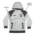 thumbnail image 2 of Star Wars Stormtrooper Boys, Zip-Up Hooded Sweatshirt, Graphic Hoodie Jacket, (Sizes 5/6, 7/8, 10/12, 14/16), 2 of 4