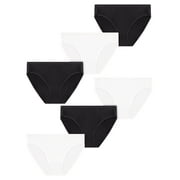 Best Fitting Panty Women's Cotton Stretch High Cut, 6 Pack