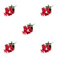 thumbnail image 2 of Guardoinrt Ensemble de 3 Pcs Iris Japonica Simulés Vifs et Réalistes pour Décorations de Maison Fleurs Artificielles Rouge 5Ensemble, 2 of 6